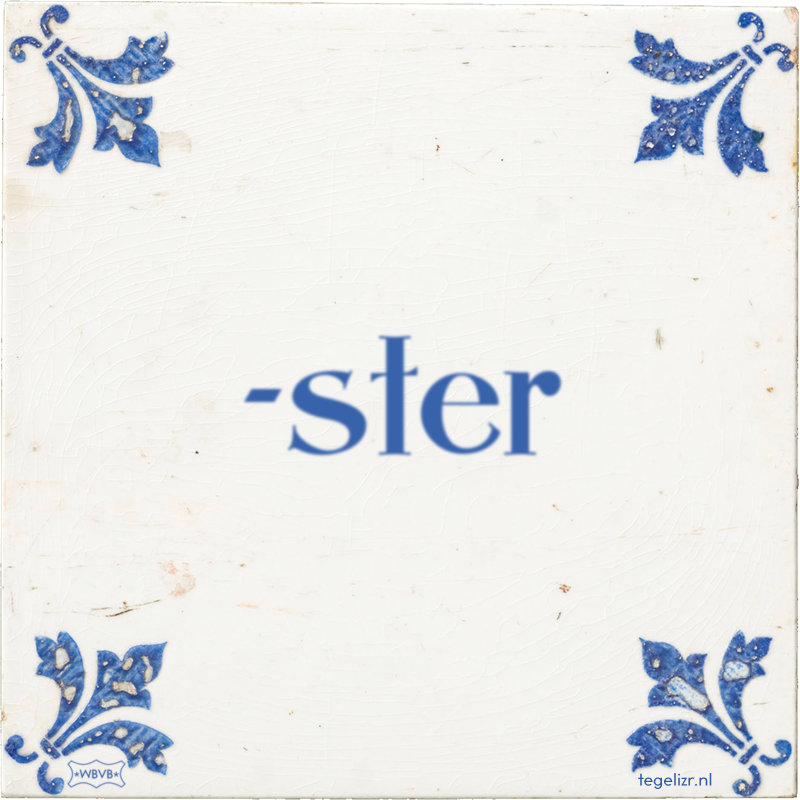 -ster - Online tegeltjes bakken