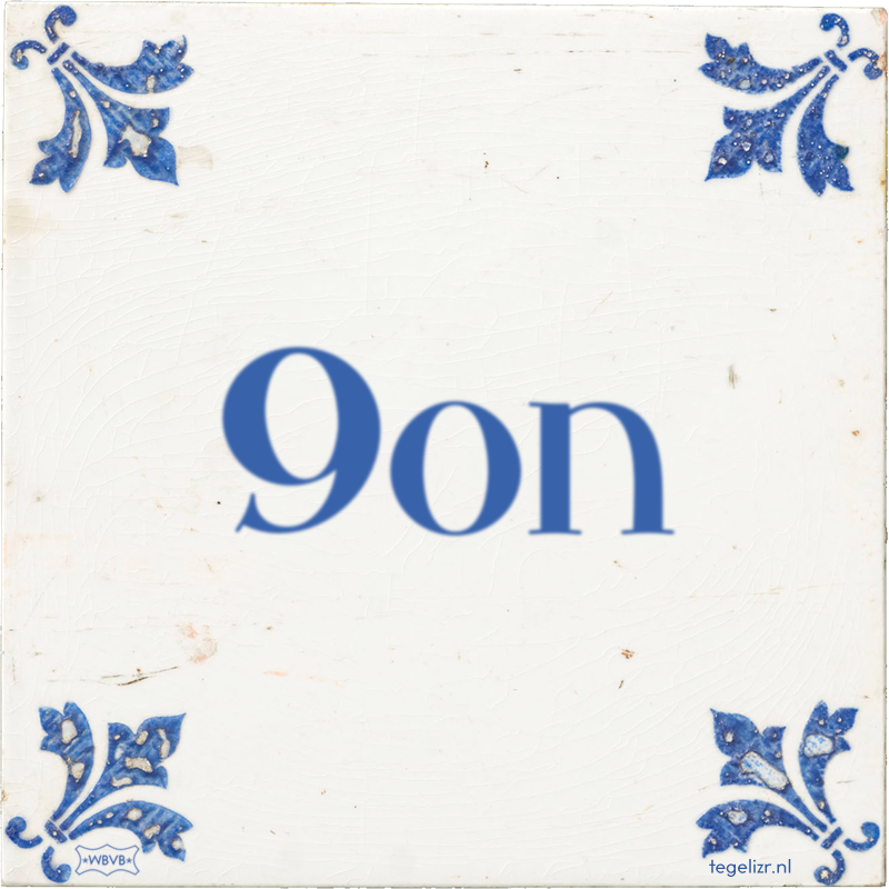 9on - Online tegeltjes bakken