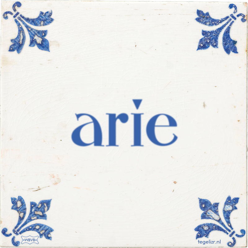 arie - Online tegeltjes bakken