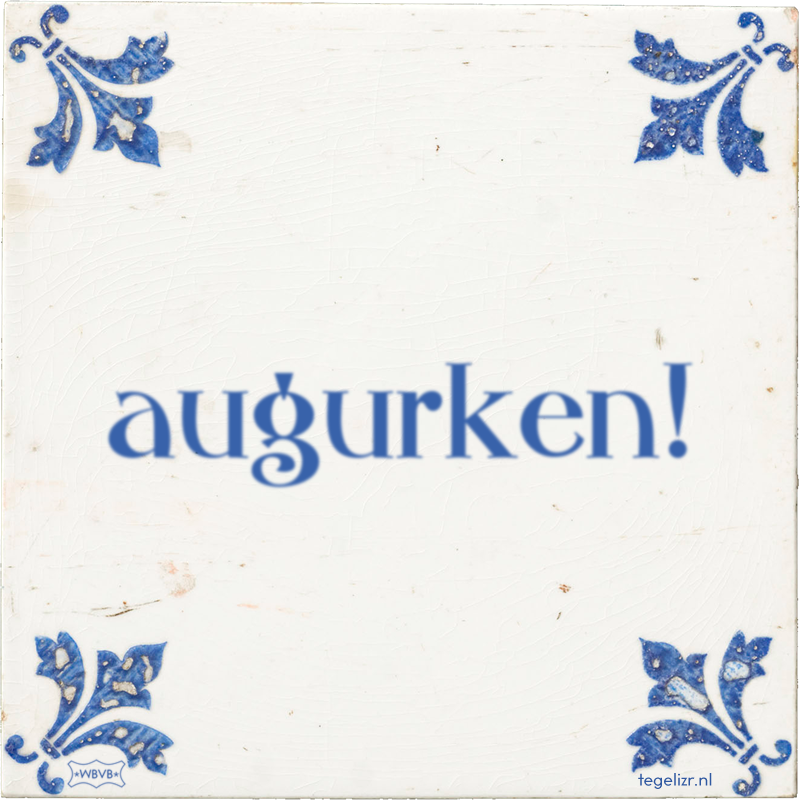 augurken! - Online tegeltjes bakken