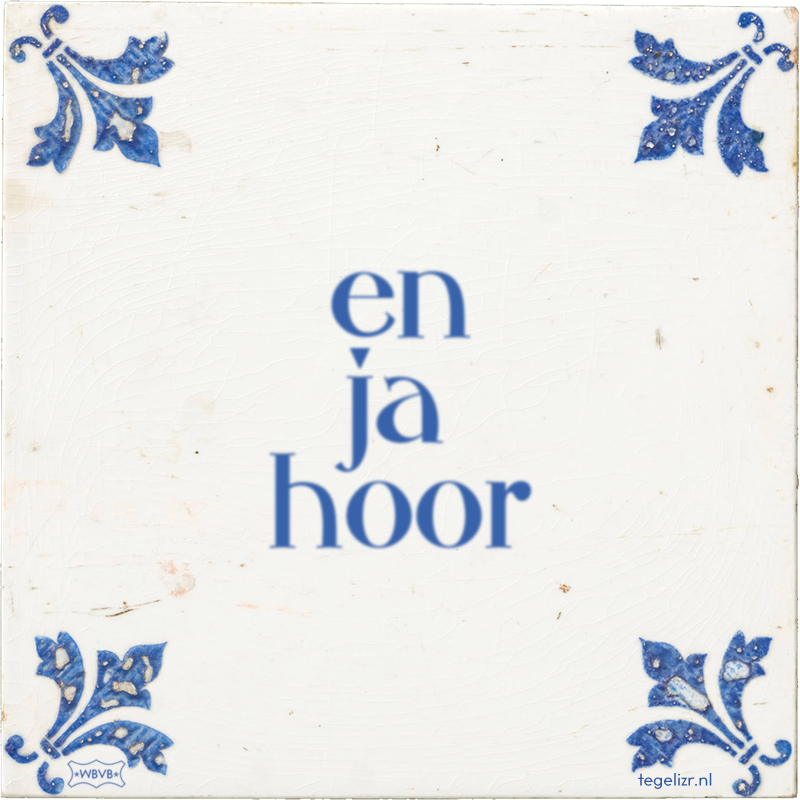 en ja hoor - Online tegeltjes bakken