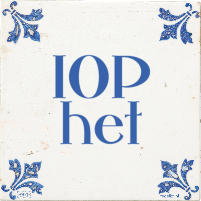IOP het - Online tegeltjes bakken