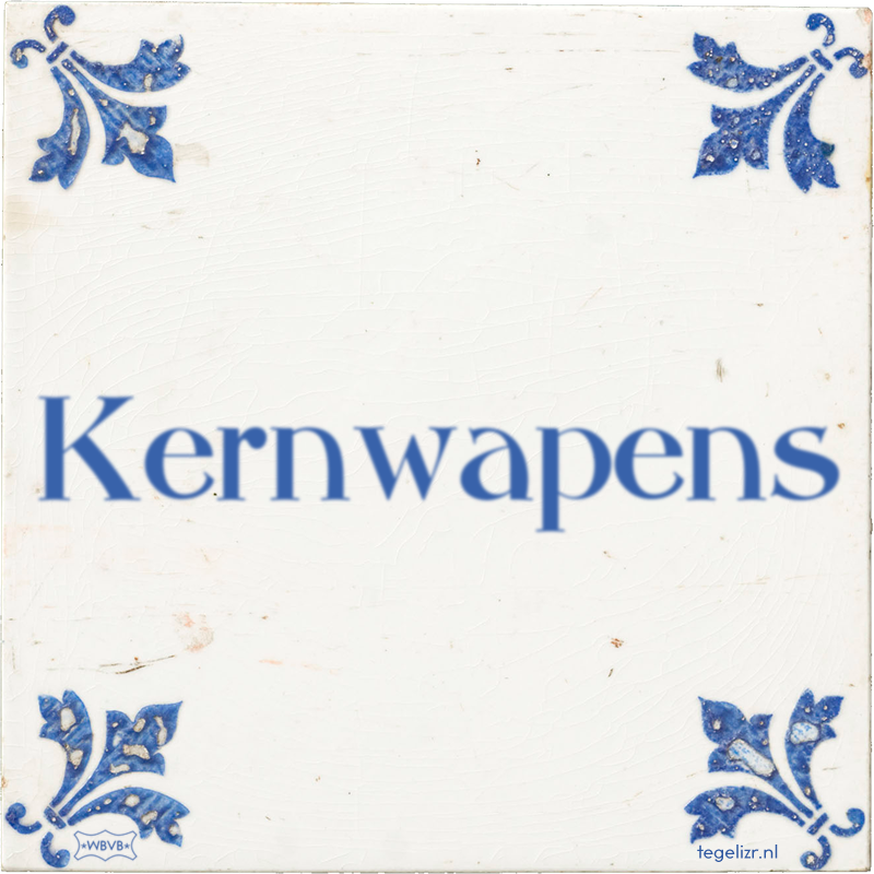 Kernwapens - Online tegeltjes bakken