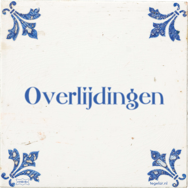 Overlijdingen - Online tegeltjes bakken