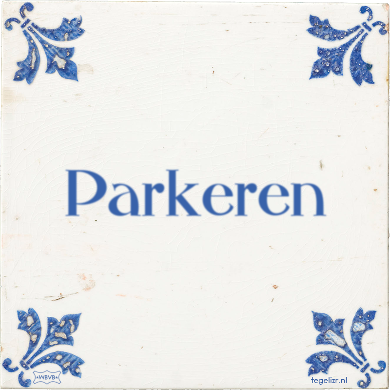 Parkeren - Online tegeltjes bakken