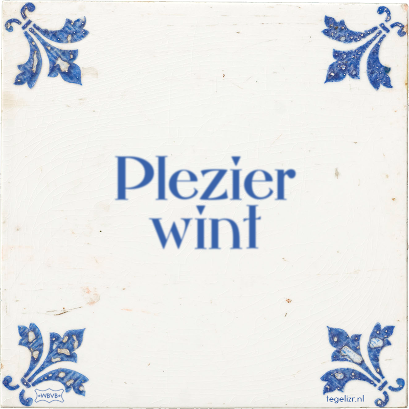Plezier wint - Online tegeltjes bakken