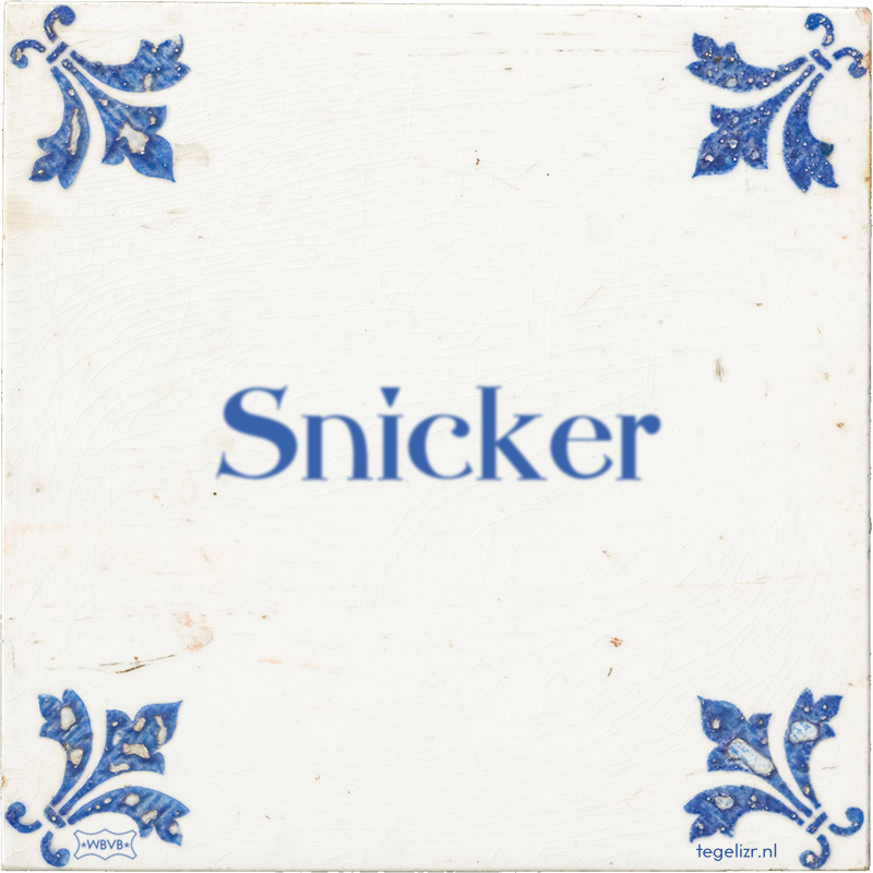 Snicker - Online tegeltjes bakken