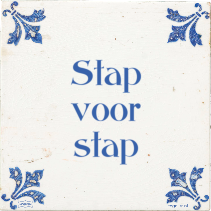 Stap voor stap - Online tegeltjes bakken