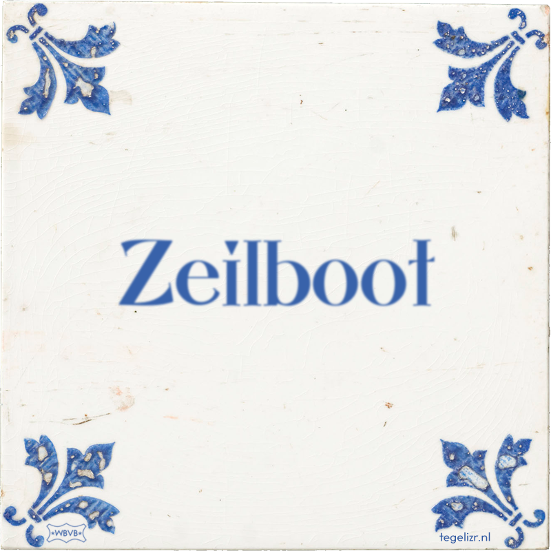 Zeilboot - Online tegeltjes bakken