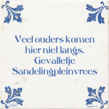 Veel ouders komen hier niet langs. Gevalletje Sandelingpleinvrees - 2 keer bekeken