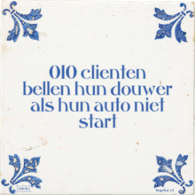 010 clienten bellen hun douwer als hun auto niet start - 4 keer bekeken