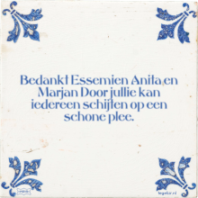 Bedankt Essemien Anita en Marjan Door jullie kan iedereen schijten op een schone plee. - 1 keer bekeken