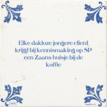 Elke dakloze jongere client krijgt bij kennismaking op SP een Zaans huisje bij de koffie - 1 keer bekeken