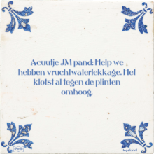 Acuutje JM pand: Help we hebben vruchtwaterlekkage. Het klotst al tegen de plinten omhoog. - 11 keer bekeken