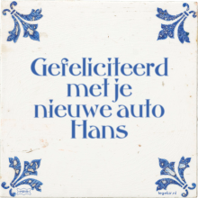 Gefeliciteerd met je nieuwe auto Hans - 4 keer bekeken