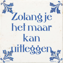 Zolang je het maar kan uitleggen - 1 keer bekeken