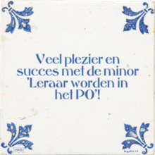 Veel plezier en succes met de minor 'Leraar worden in het PO'! - 1 keer bekeken