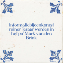 Informatiebijeenkomst minor 'leraar worden in het po' Mark van den Brink - 6 keer bekeken