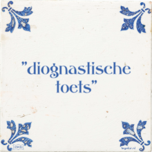 ''diognastische toets'' - 10 keer bekeken