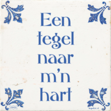Een tegel naar m'n hart - 33 keer bekeken