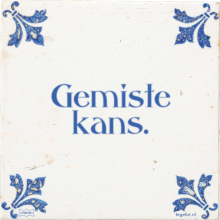 Gemiste kans. - 1 keer bekeken