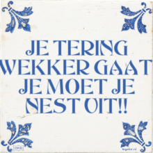 JE TERING WEKKER GAAT, JE MOET JE NEST UIT!! - 25 keer bekeken
