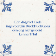 Een dag niet Code ingevoerd in DuckDuckGo is een dag niet geleefd - Lennert Hut - 3 keer bekeken