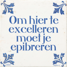Om hier te excelleren moet je epibreren - 3 keer bekeken