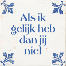 Als ik gelijk heb dan jij niet - 5 keer bekeken