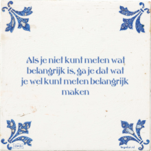 Als je niet kunt meten wat belangrijk is, ga je dat wat je wel kunt meten belangrijk maken - 59 keer bekeken