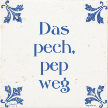 Das pech, pep weg - 2 keer bekeken