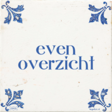 even overzicht - 4 keer bekeken