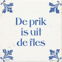 De prik is uit de fles - 2 keer bekeken