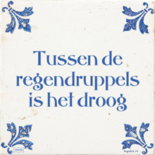 Tussen de regendruppels is het droog - 5 keer bekeken
