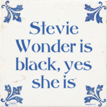 Stevie Wonder is black, yes she is - 7 keer bekeken