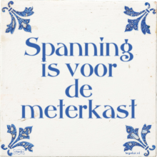 Spanning is voor de meterkast - 39 keer bekeken