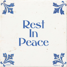 Rest In Peace - 45 keer bekeken