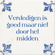 Verdedigen is goed maar niet door het midden - 98 keer bekeken
