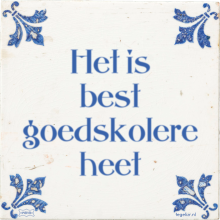 Het is best goedskolere heet - 6 keer bekeken