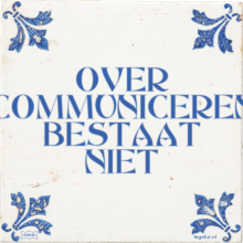 OVER COMMUNICEREN BESTAAT NIET - 6 keer bekeken