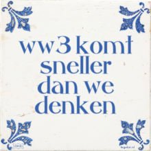 ww3 komt sneller dan we denken - 7 keer bekeken