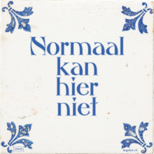Normaal kan hier niet - 7 keer bekeken