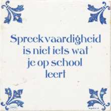 Spreekvaardigheid is niet iets wat je op school leert - 7 keer bekeken
