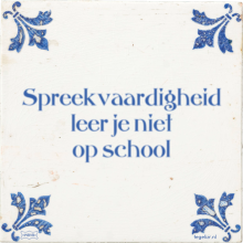Spreekvaardigheid leer je niet op school - 4 keer bekeken