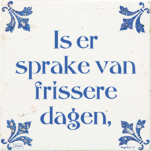Is er sprake van frissere dagen, - 1 keer bekeken