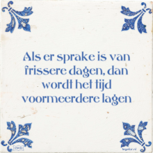 Als er sprake is van frissere dagen, dan wordt het tijd voormeerdere lagen - 3 keer bekeken