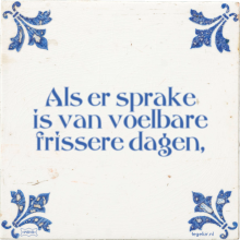 Als er sprake is van voelbare frissere dagen, - 1 keer bekeken